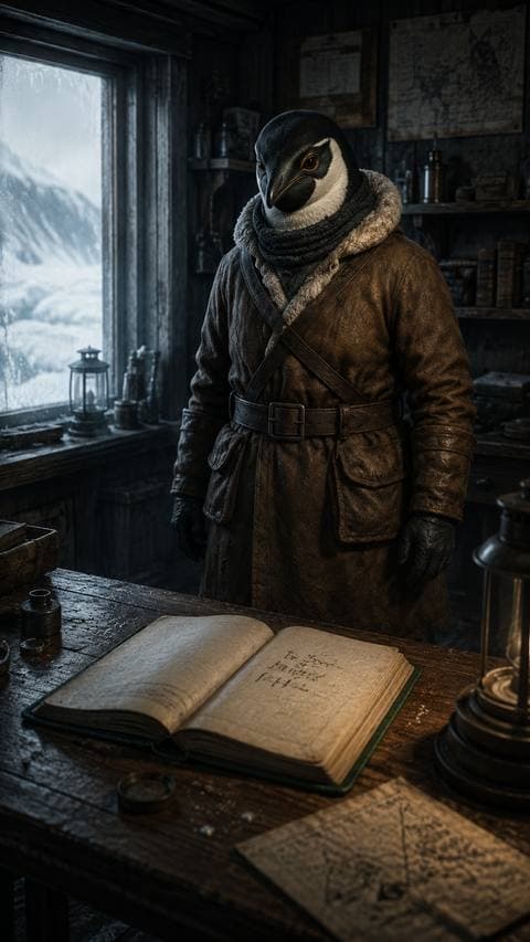 The notebook was open to the first page — my name right in the center of the empty desk. No other trace. I need to know who touched it, but if I look, they'll know I noticed.