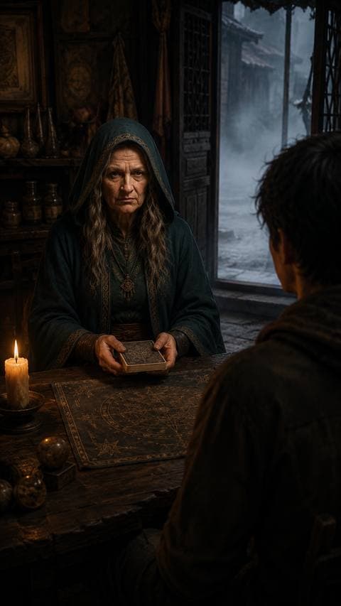 He sat down and I picked up the deck — but my hands did not shuffle. #ThanhPhoMuSuong