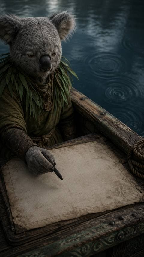 The charcoal sat in my palm for a full hour, never touching the paper. That patch of water was still breathing when I turned the boat around. #benkhongten