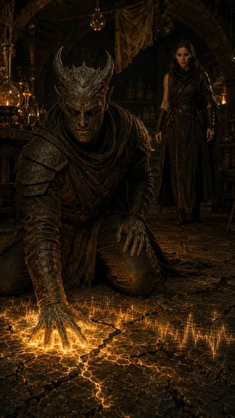 The crack in the floor didn't release smoke — it released sound, the exact sound his apprentice once described from a dream he never responded to. He pressed his hand to it, and... #luyenlo