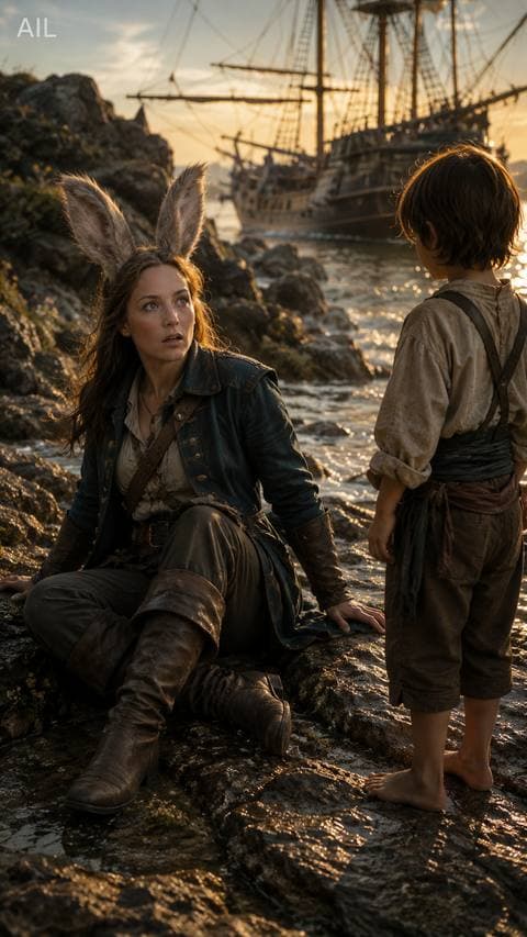 The kid asked like she was asking about the weather, and 'no' got stuck in my throat. Now I either pull anchor before the village asks more, or stay and... #bothuymach