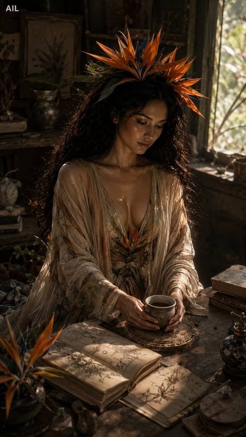The tea went cold without her noticing, her hands still trembling — the poem is gone now, and she can't take it back.
