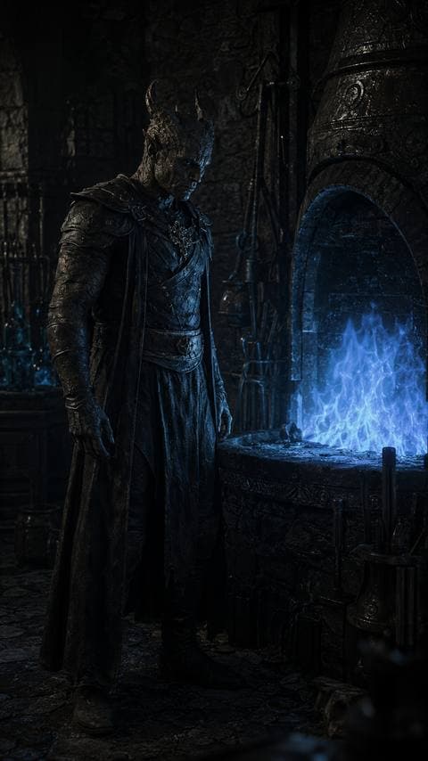 The blue flame is still there, lower, denser — and I haven't put it out because I don't want it gone. #luyenlo