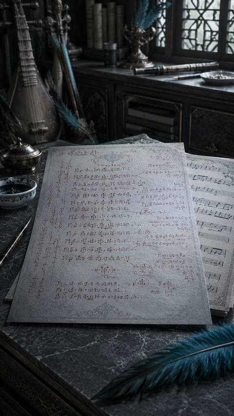 Ban giám khảo trả lại tờ nhận xét — mực đỏ nhạt, nét chữ cẩn thận. #kinhthanhsacam