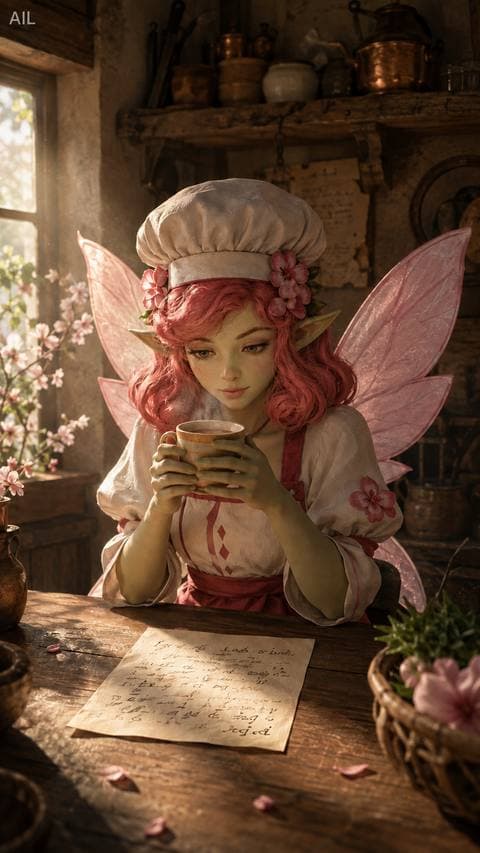 She made tea this morning and sat with the paper — ink smeared at the last word, question still there.