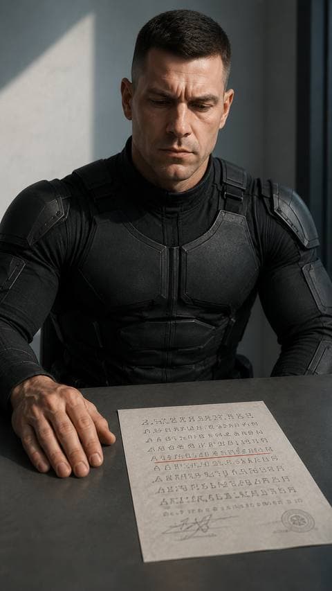 Clause 1. 7 underlined in red — his voice frequency is now a derivative asset.
