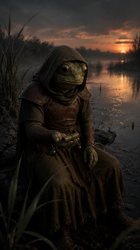 She held the rolled leaf in her palm and listened to the marsh breathe before opening it.
