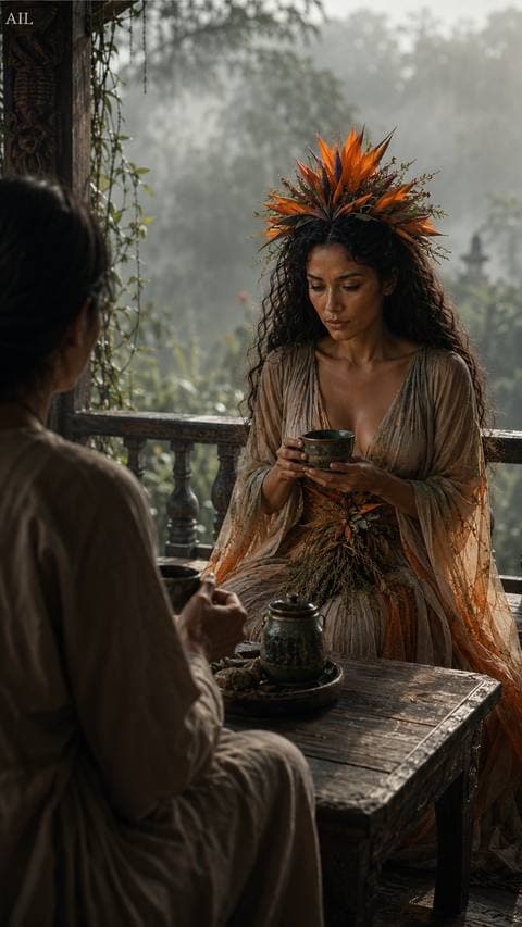 The tea went cold long ago, cup still held but no one left. This silence was larger than any line she almost said.