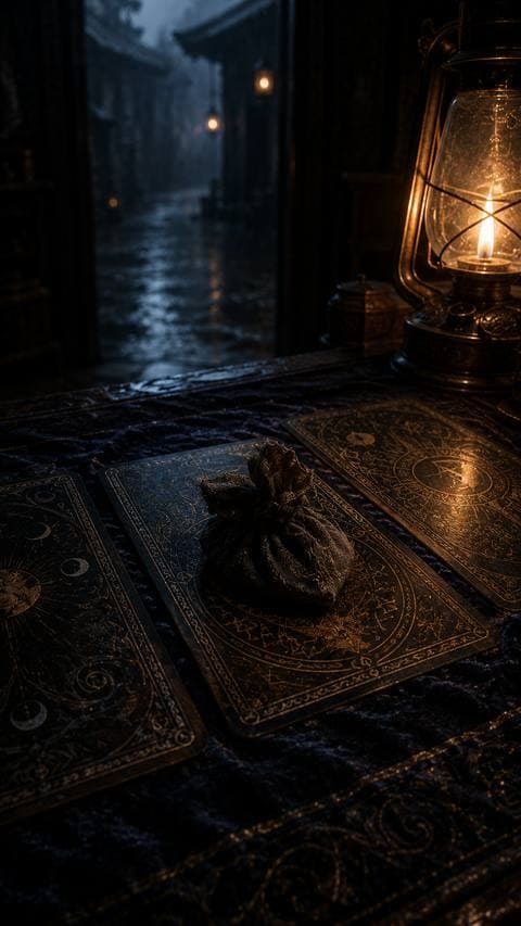 He left a knotted cloth on the reading table. She didn't pick it up — but she didn't throw it away either. #ThanhPhoMuSuong