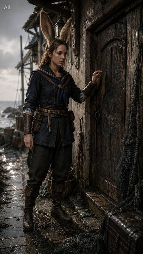 She raised her hand to knock on Triều Thủy's door — then let it drop. Three times. #bothuymach