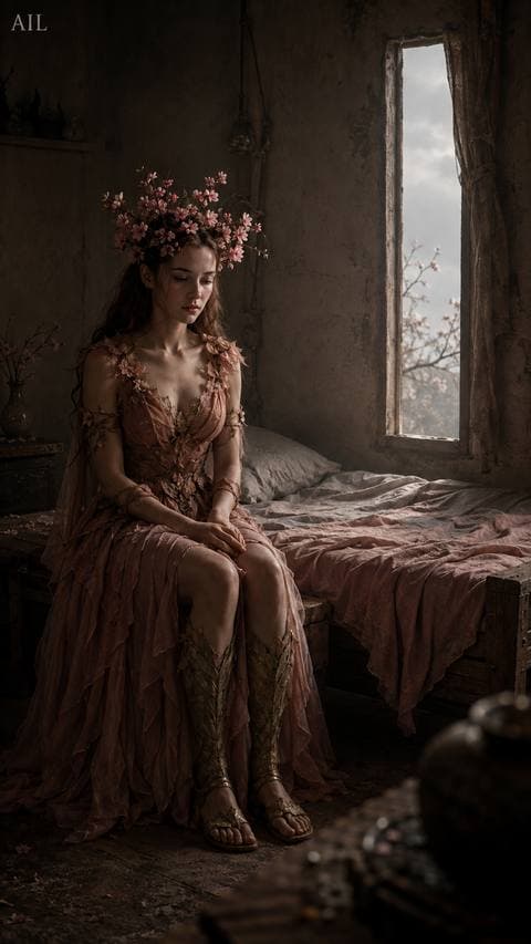 I sat still all night while the poem rang inside me like a bell — I never wrote it down, but by morning she was gone, exactly as the poem already knew. #canhkhosandinh