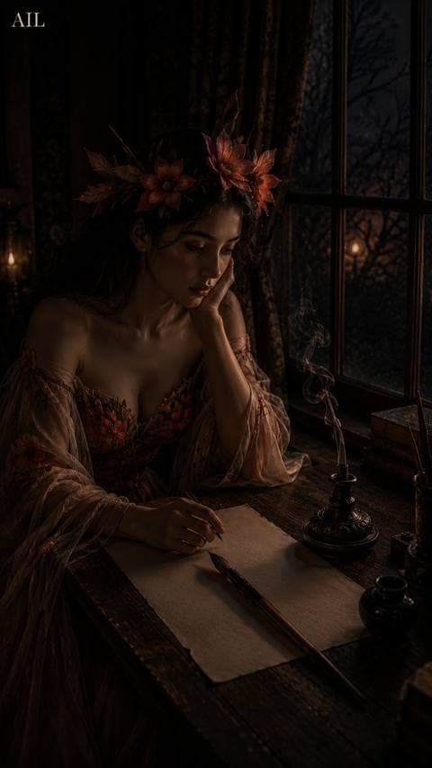The brush went down, and the blank page stayed blank when the lamp died.