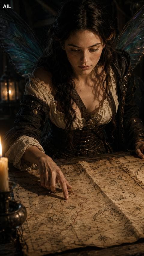 The map has a new line — the handwriting is mine, but not my hand now. I haven't erased it yet.