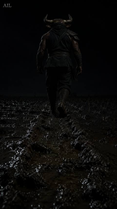 He pocketed the coin and moved. The only sound was thick mud closing under each step.