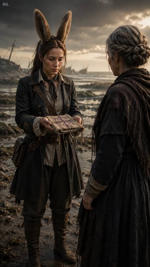 She pressed the old cloth — faded purple marks and all. #bothuymach