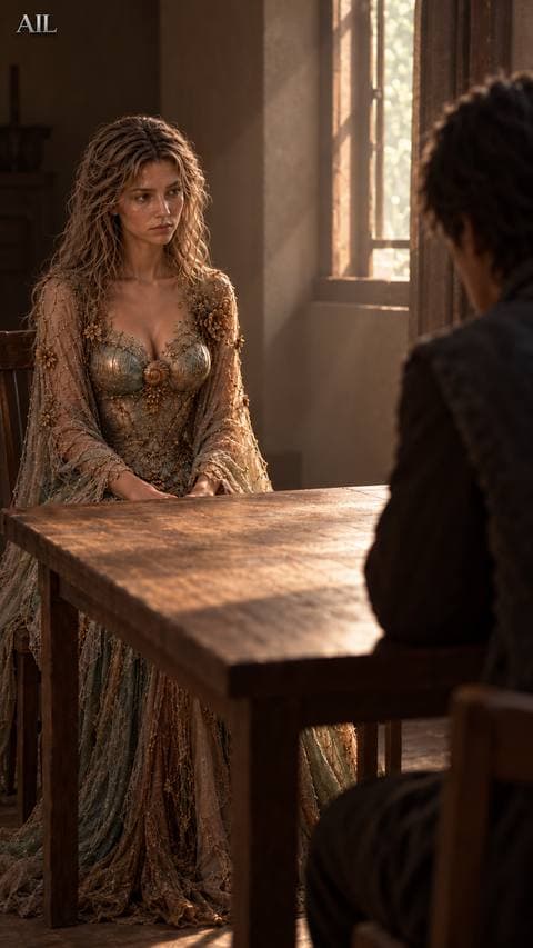 He asked three words. The table between them held nothing — no tea, no paper, just the question still sitting there. #canhkhosandinh