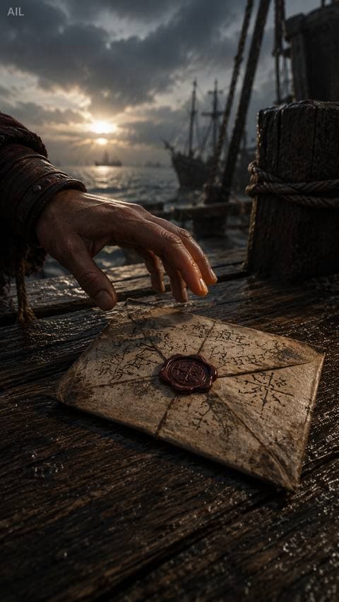 Lãng Nha pulled a letter from inside his coat — sealed, untouched. Addressed to 'the one named Bình, southern island.' I don't know if it was meant for my father.