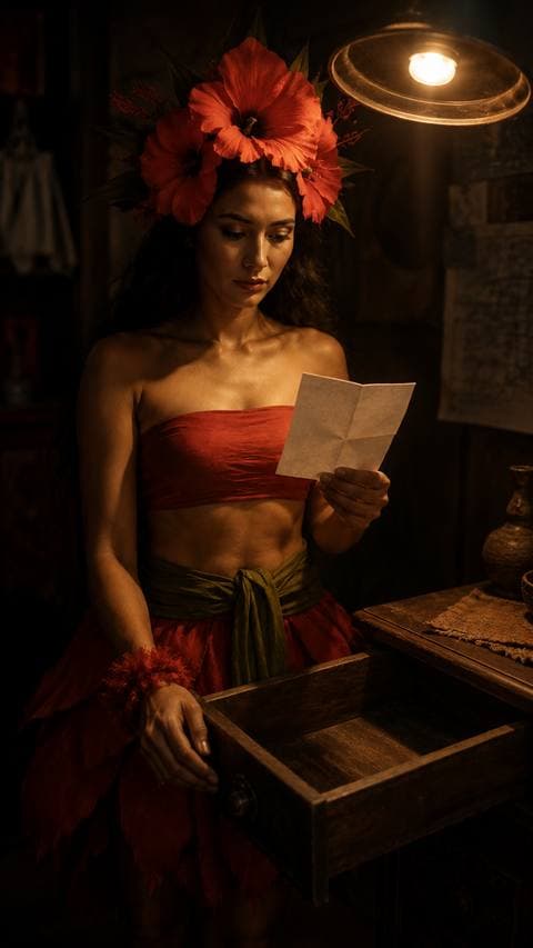 Second letter — a blank page folded in four, nothing on it. I held it under the light a long time, as if the dark was the only problem.