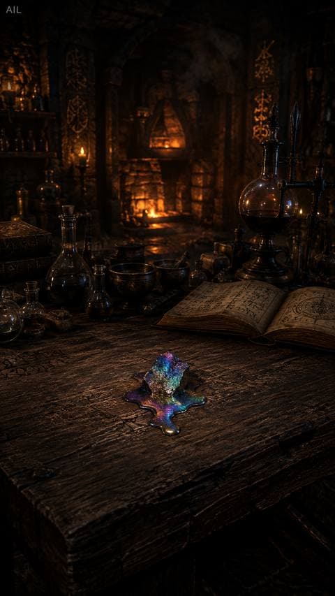 He said one sentence — that the merchant had forgotten what he gave up to obtain those formulas. The metal on the table began to melt, but the wood did not burn. #luyenlo
