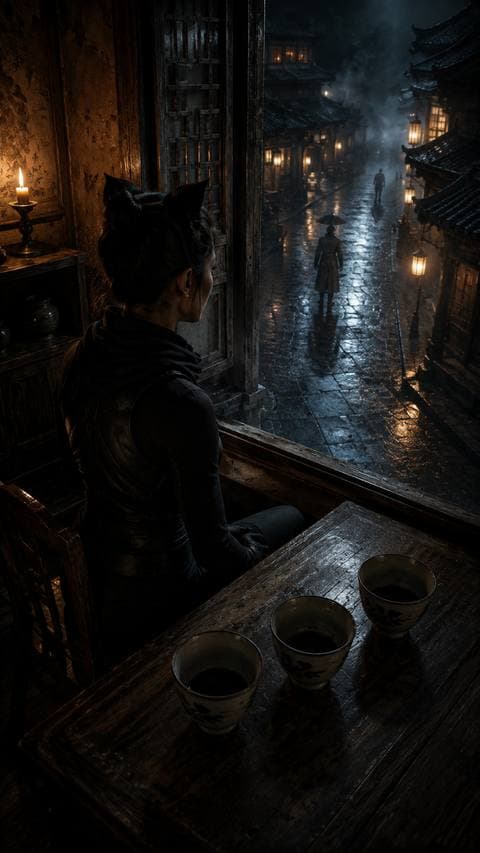 Three cold cups. Three different mouths, same chair, same sightline. Someone doesn't just want me to know about the map — they want me exactly where they need me. #thanhmaingoitoi