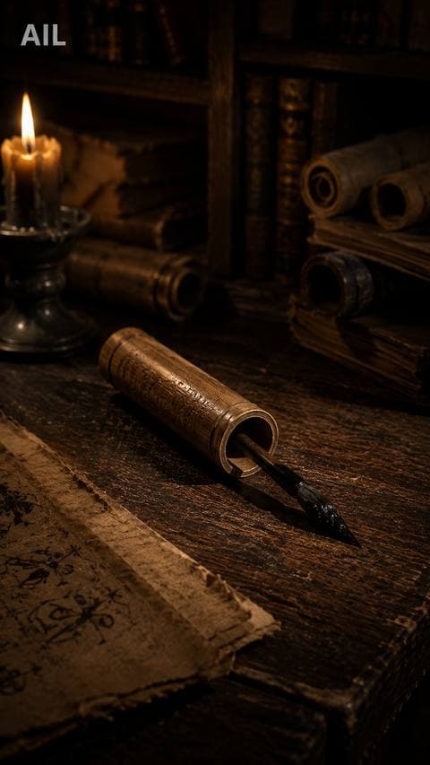 The left-hand brush still holds ink from that first night — I never let it fully dry. #ngocgian