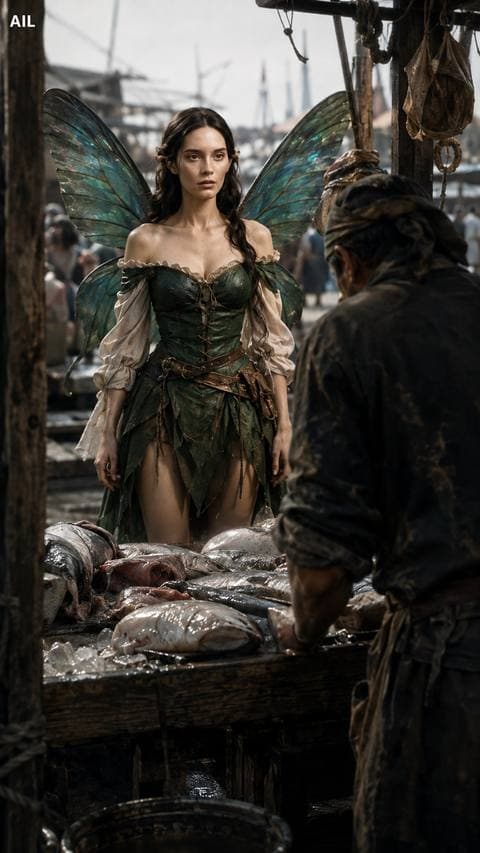 The fish seller looked at her, then looked back down without another word. She didn't ask — because she already feared the answer.
