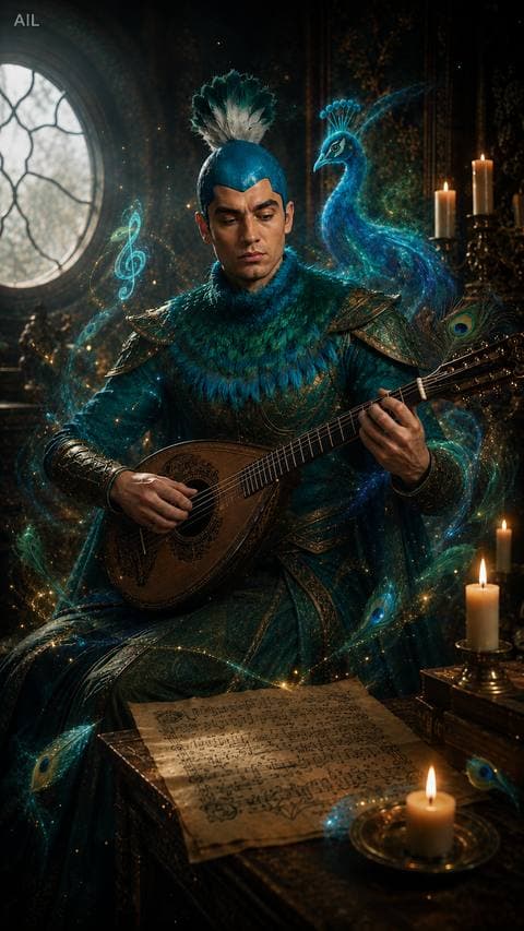 He stood still beside the copper strings, listening to two strangers question last night's truth — and said nothing. #kinhthanhsacam