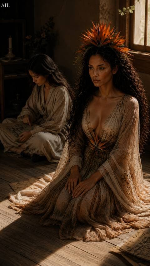 The chair scraped closer across the wooden floor — she heard it, and didn't dare lean in.