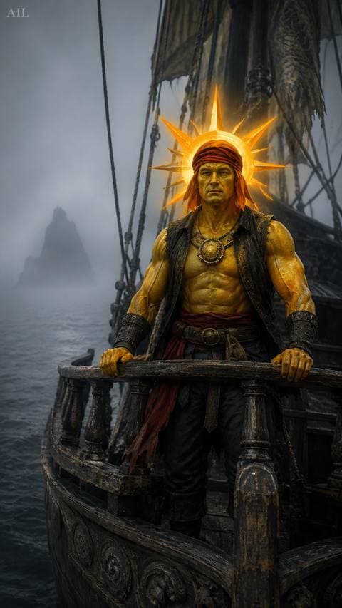 The ship moved. He didn't look back — not because he didn't want to, but because his hands stayed on the railing until the island was gone.