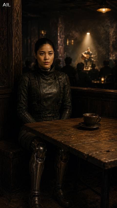 A cold black coffee no one ordered sat on my table — already waiting before I knew what kind of place this was. #hoandemmuon