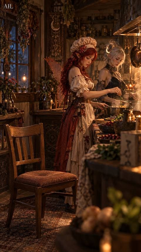 Miên pulled the corner chair out herself and sat without being asked — Hương said nothing. But something in the kitchen had already shifted before she could name it.