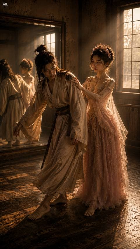 He stumbled and I caught him with my whole body — my hand on his shoulder, and I already knew what he hadn't said yet.