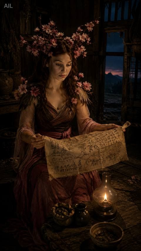 She read the faded line on the field-map cloth until nearly dawn — still not sure which question the earth is waiting to be asked. #datnghe