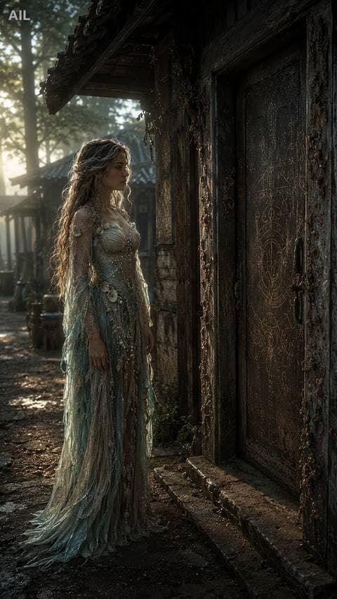 Two elders nodded. The third walked inside, and the wooden door closed across the quiet morning — and I still stood there, not knowing which door to knock on. #canhkhosandinh