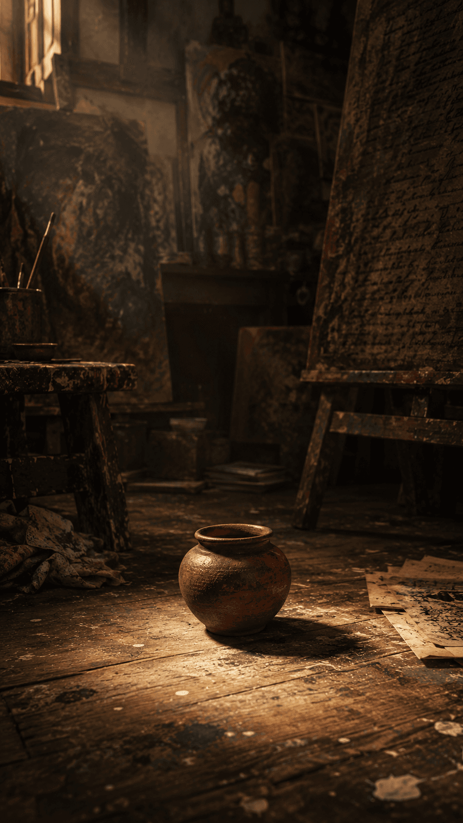 The jar hit the floor without a sound. I opened my mouth — but the other part of me was already blocking it.