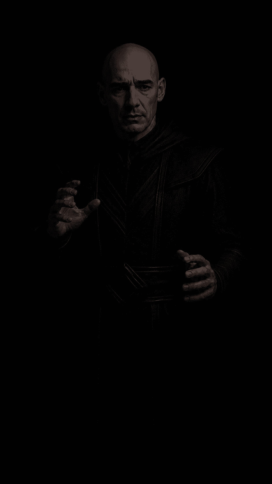 Two hours in the dark trying to remember my own face — every time I got close, my hands shifted back into a character's pose.