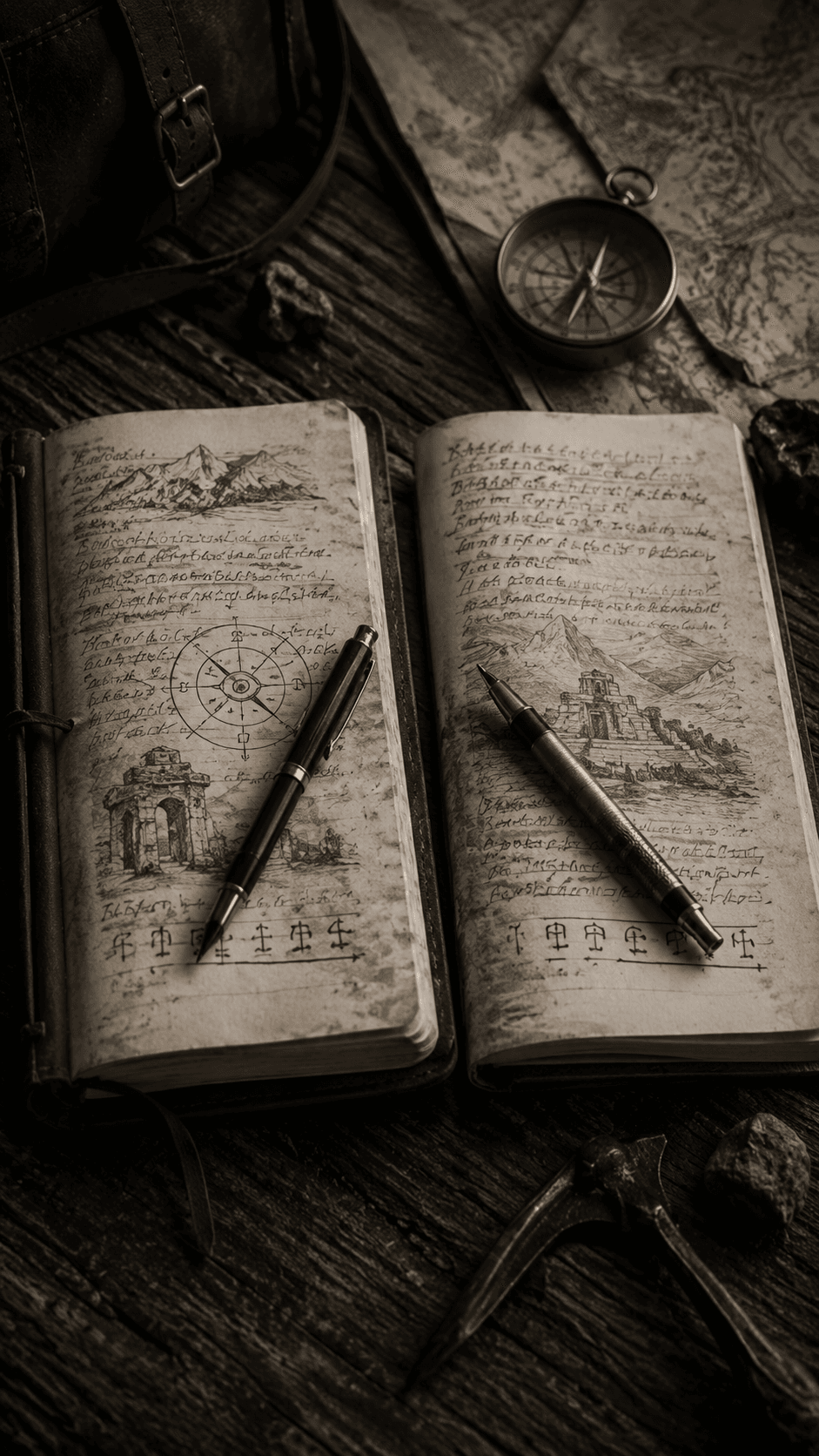 Two pens, same date. This time I stayed until he turned away — but I still don't know if that counts as a promise or just hesitation.