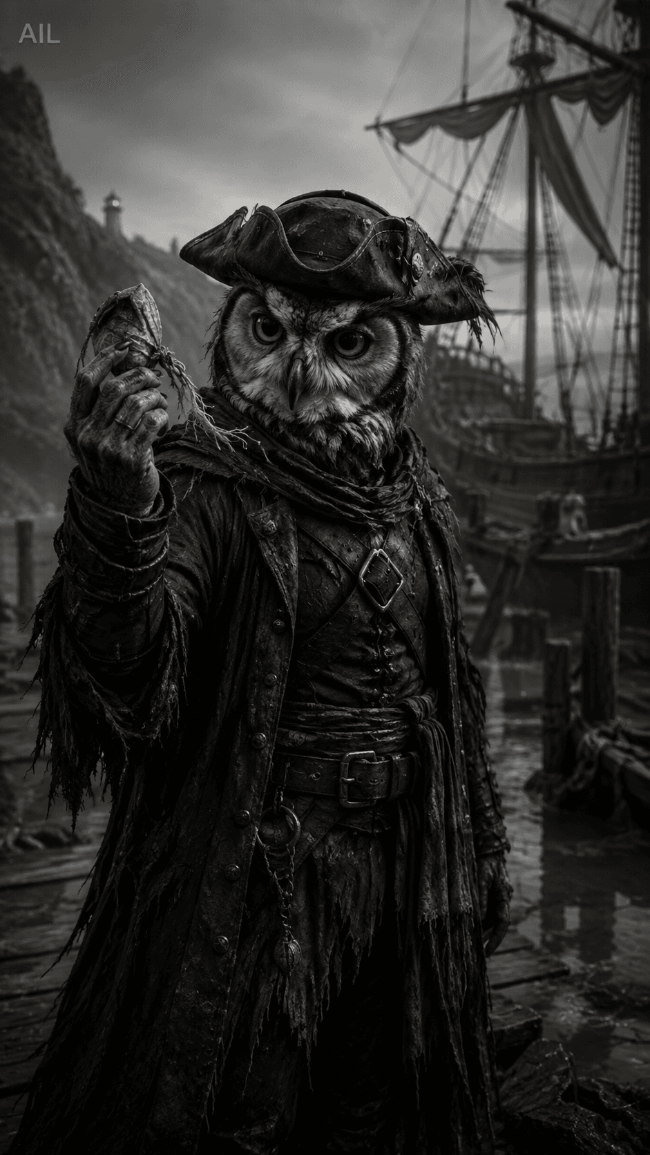 The helmsman handed him a small shell — he didn't remember picking it up, but the old cord tied around it proved he had.