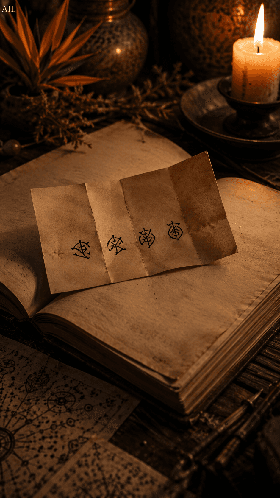 Four words, slightly slanted — she folded the note and placed it inside the oldest notebook before she could ask anything more.